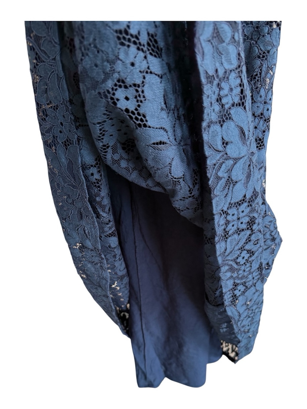 Boden Lace Plunge Neck Panel Dress Navy Size 6 NWT - Picture 10 of 14